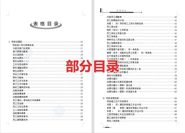工程管理必備！全套項(xiàng)目管理表格，包括進(jìn)度管理，成本管理等（工程項(xiàng)目管理表格大全）