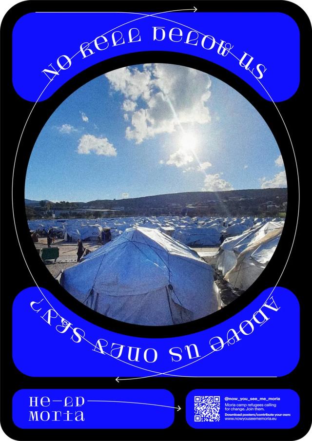 他7個月征集了400多張海報，用風格獨特的設計為難民問題發(fā)聲