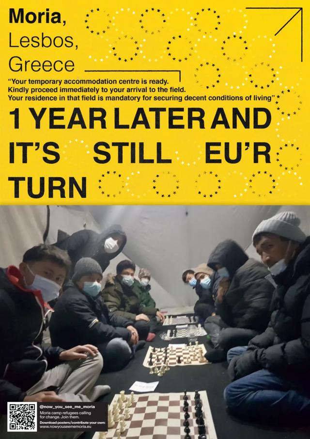 他7個月征集了400多張海報，用風格獨特的設計為難民問題發(fā)聲