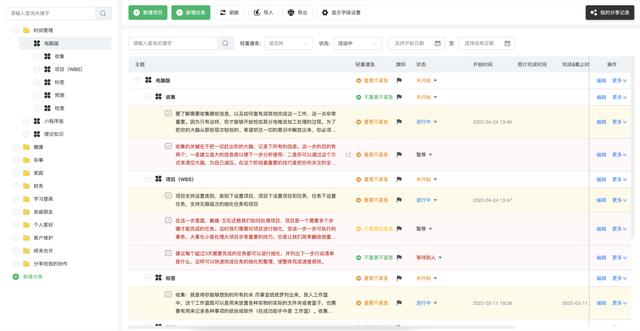 多級(jí)項(xiàng)目+團(tuán)隊(duì)協(xié)作的GTD工具使用心得一（軟件特色）