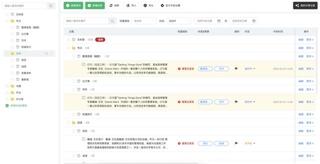 多級(jí)項(xiàng)目+團(tuán)隊(duì)協(xié)作的GTD工具使用心得一（軟件特色）