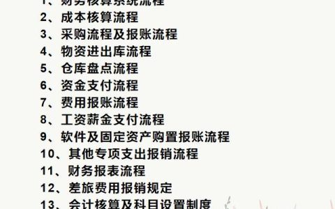 財(cái)務(wù)人員速看：財(cái)務(wù)部工作流程圖，每一個(gè)流程步驟都很詳細(xì)（財(cái)務(wù)部的工作流程圖）
