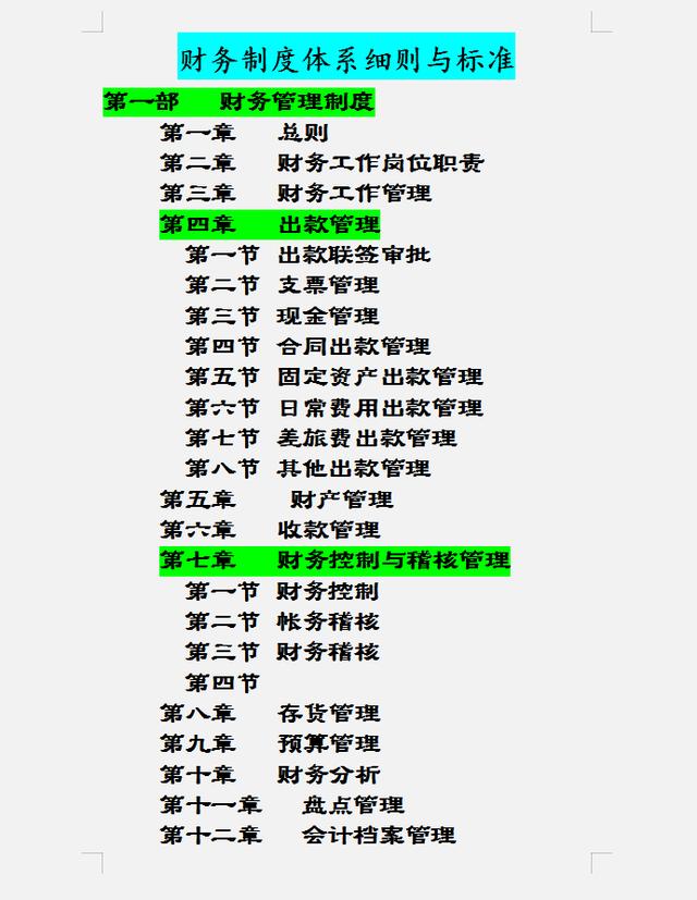 財務(wù)制度體系細則與標(biāo)準(zhǔn)，從財務(wù)管理制度到財務(wù)控制，內(nèi)容全面