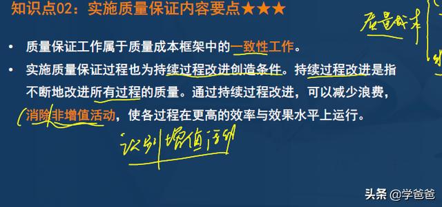 2年信息系統(tǒng)項(xiàng)目管理師黃金考點(diǎn)實(shí)施質(zhì)量保證，軟考高級(jí)學(xué)霸筆記"